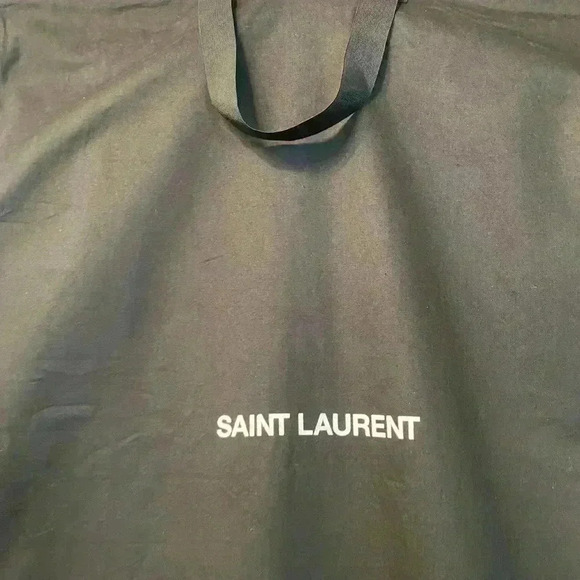 Saint Laurent garment extra long black fabric bag 65x23 - Picture 3 of 13